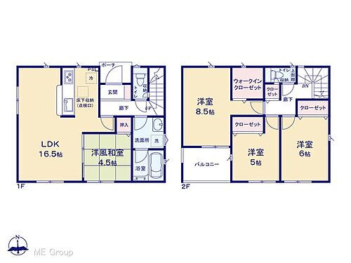 春日部市一ノ割４丁目　第１３　新築　全１棟 間取り