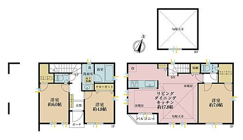 足立区伊興１丁目　全３棟 3ＬＤＫ、土地面積74．14平米、建物面積99．88平米