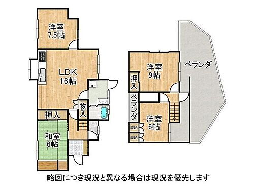  ゆったり設計の4LDK！各居室に収納スペースを確保しています。居住空間を広々と使用して頂けます。