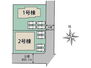 南アルプス市藤田　全２棟　１号棟 区画図