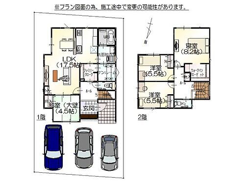 金沢　入江（１）　新築一戸建てＳＨＰシリーズ ファミリークローク、サンルーム、洗面所どれも1坪の広さがあります！