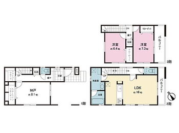 堺市堺区四条通全２棟　１号棟　１号棟 間取図