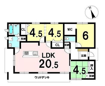 佐世保市竹辺町 間取図