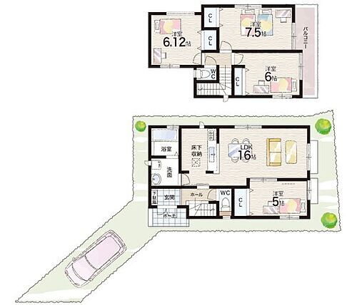 伊丹市野間北　新築一戸建て 2号地