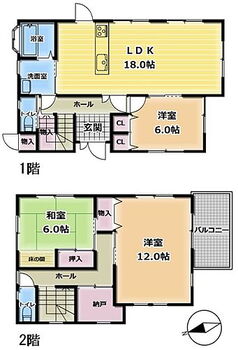 ＪＲ志都美駅徒歩約６分　３ＬＤＫ　納戸　庭　南向きにつき日当たり良好 収納豊富な３LDK+納戸