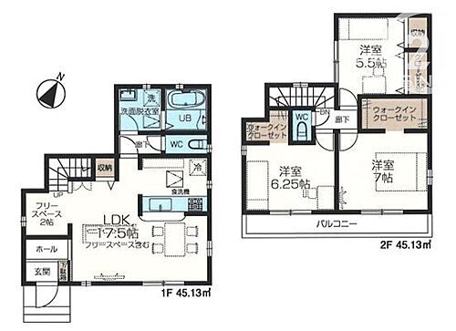 瑞穂町むさし野２丁目　新築　全１棟 間取り：3LDK