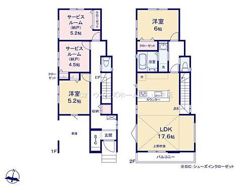  LDKは17帖超！吹抜けの開放感あるリビング！