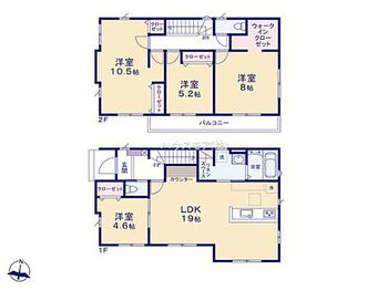 我孫子市新木野３丁目　新築戸建て 4LDKの魅力的な間取り！LDKはゆったりとした空間で、ご家族との団らん時間が、より一層充実したものになりそうですね！2階の洋室を間仕切りすることによって5LDKに変更可！