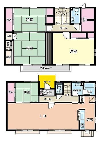 和歌山県和歌山市六十谷 1280万円 4LDK