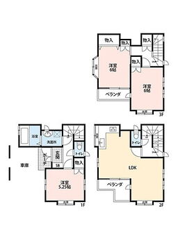 中野町　中古戸建 3LDK+ビルトインガレージ