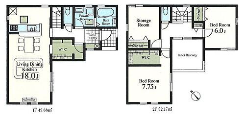 入間市東藤沢５丁目・全１棟　新築一戸建　～１階収納豊富～ ストレージルーム(S)は寝室としてもご利用いただけます！3LDKをお探しの方も是非ご検討ください。