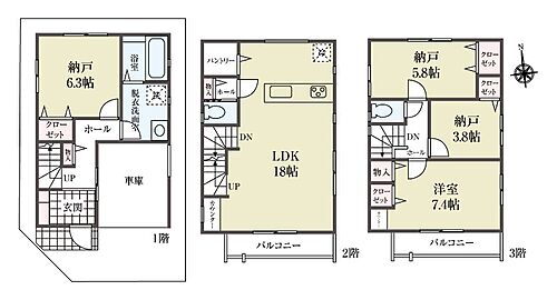 東京都江東区東砂4丁目 南砂町駅 新築一戸建て 物件詳細