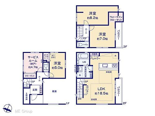 江戸川区東小岩４丁目　新築一戸建て　９期　全１棟 図面と異なる場合は現況を優先