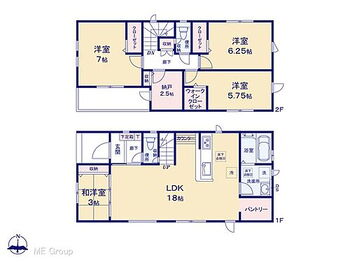 グラファーレ　川越市大字砂新田　２５期　全６棟 間取り