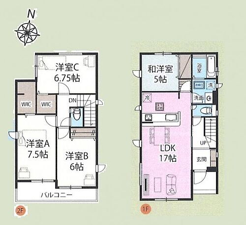 埼玉県さいたま市見沼区大字東宮下 七里駅 新築一戸建て 物件詳細