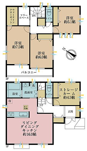 千葉県松戸市牧の原１丁目 4490万円 3SLDK