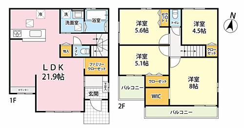 埼玉県吉川市中央１丁目 4498万円 4LDK