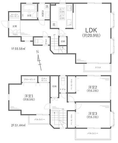 神奈川県川崎市多摩区栗谷２丁目 4390万円