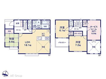 船橋市夏見２丁目　新築一戸建て　全４棟 間取り