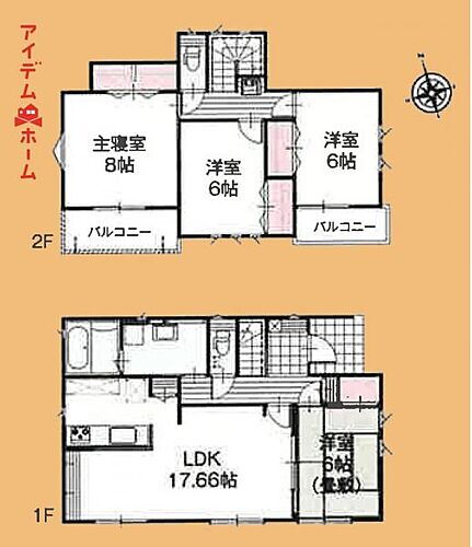 豊橋市富士見台１丁目　１４号棟 14号棟間取り お気軽にお問い合わせください。