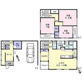 新築一戸建て千葉県八千代市八千代台西４丁目 間取り図