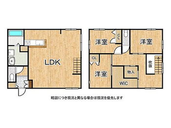 北葛城郡王寺町畠田５丁　中古一戸建て リビングを中心とした間取りで、ご家族のコミュニケーションも充実！