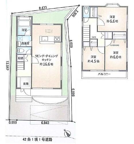 横須賀市野比３丁目　中古戸建 間取図です。図面と異なる場合は現況を優先させていただきます。