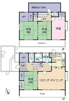 東久留米市滝山５丁目　中古戸建 間取り図