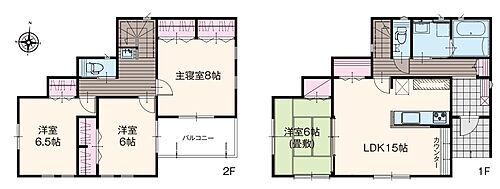 熊谷市上之（２２－Ｐ２）新築戸建　いろどりアイタウン　０１号棟 全居室南向きで日当たり良好です！