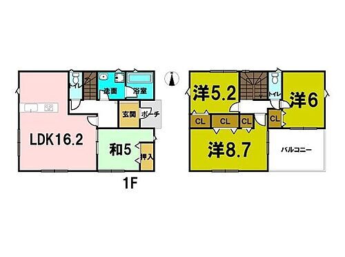 新築戸建　グレイドルガーデン吉井町吉井第３ ☆彡各居室に豊富な収納スペース完備♪広いリビング♪陽当たり良好！ゆとりある「4LDK」のお家