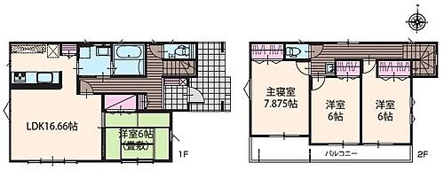 熊谷市久保島　新築戸建　ＩＲＯＤＯＲＩ　ＡｉＴＯＷＮ　３号棟 全居室南向きで日当たり良好です！