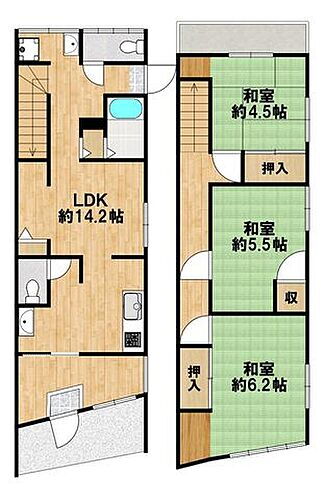 大阪府大阪市阿倍野区王子町３丁目 3300万円