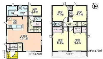 那覇市首里石嶺家電プレゼント＆キャッシュバック最大１５万円 3号棟間取り図です♪