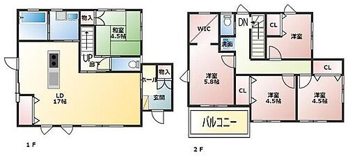 愛媛県新居浜市松神子１丁目 2110万円 5LDK