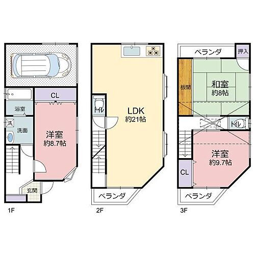 大阪府大阪市鶴見区今津中４丁目 3399万円 3LDK