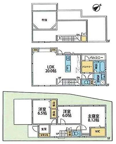 神奈川県横浜市戸塚区汲沢８丁目 6080万円 3LDK