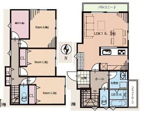 神奈川県横浜市港北区下田町６丁目 5490万円 2SLDK