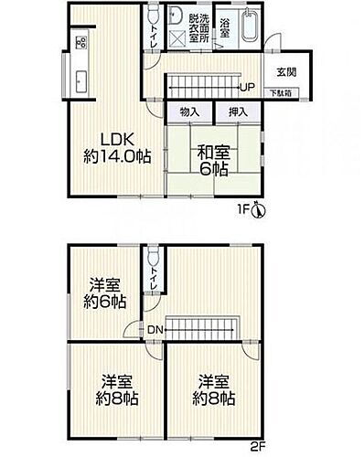 富士宮市大岩２７６－９　中古住宅 4LDK、2階建て♪