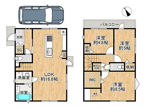 兵庫県明石市朝霧町３丁目 3880万円