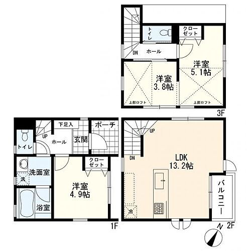 東京都大田区北千束２丁目 6980万円 2LDK