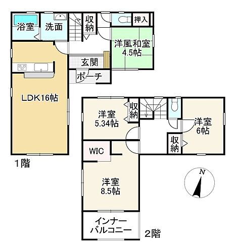 滋賀県長浜市加納町 2390万円 4LDK