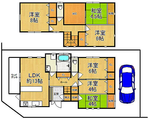 大阪府羽曳野市羽曳が丘５丁目 2500万円 6SLDK