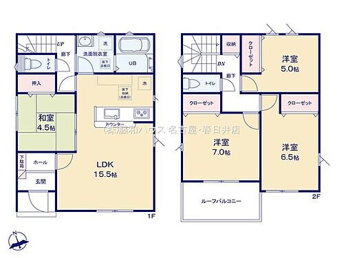 愛知県尾張旭市柏井町弥栄 三郷駅 新築一戸建て 物件詳細