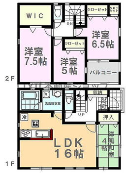 Ｃｒａｄｌｅｇａｒｄｅｎ宇都宮市宮の内第３　１号棟 【間取り図】間取り図です。