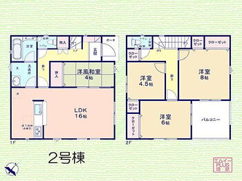 野田市中根　第９　新築　全２棟 間取り