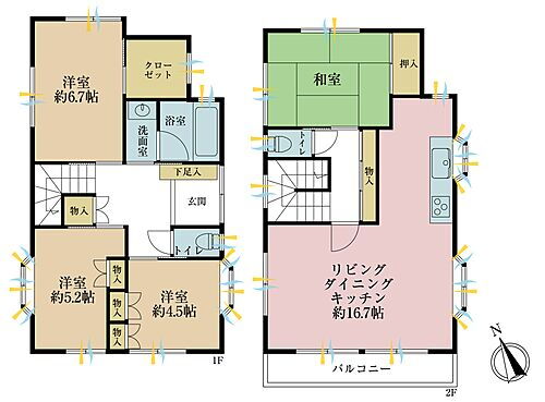 埼玉県草加市谷塚町 2980万円 4LDK