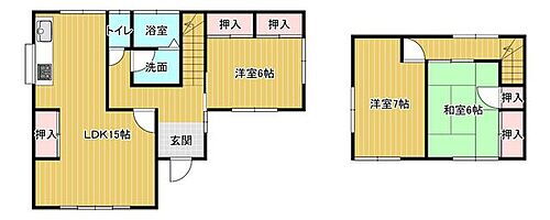 糸島市千早新田　戸建 各居室がしっかり独立した3LDKです。
