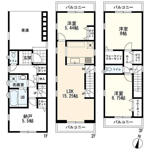 神奈川県川崎市幸区戸手４丁目 6480万円 3SLDK