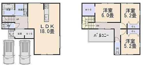 堺市西区鳳東町６丁　新築戸建 間取りプランになります。変更可能