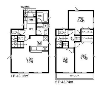 新築分譲戸建　舞岡　全２棟　１号棟 1号棟間取り図